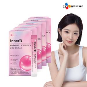 [사은품증정][CJ공식] 이너비 글로우 콜라겐 스틱 30포 5박스