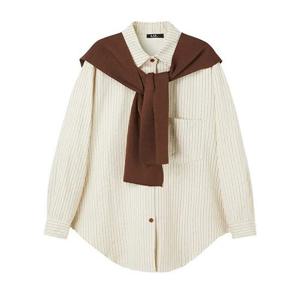 [LAP] 스트라이프 숄세트셔츠 AS1WB140