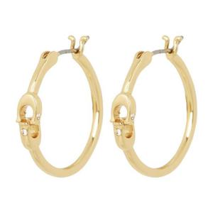 코치 시그니처 여성 후프 귀걸이 408160 GLD 710