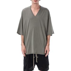 릭오웬스 브이넥 오버사이즈 코튼 저지 티셔츠 RU01F2279JA 35