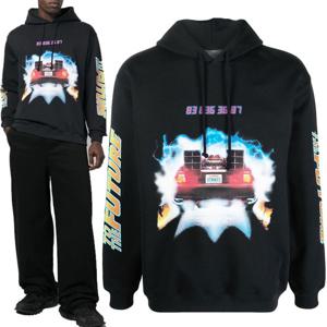 베트멍 백 투 더 퓨처 그래픽 프린트 후드 VL14HD550B (BLACK)