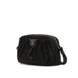 [닥스ACC][HILTON] 블랙 DD장식 셔링 포인트 나일론 크로스백 DCBA6E346