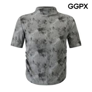 [지지피엑스]타이다이 겉기모 셔링 폴라 티셔츠 GPCTS013F