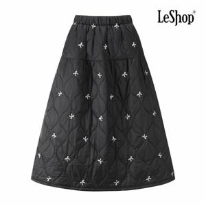 [르샵] 웨이브 리본 퀼팅 패딩 스커트 (BPCSK006A)