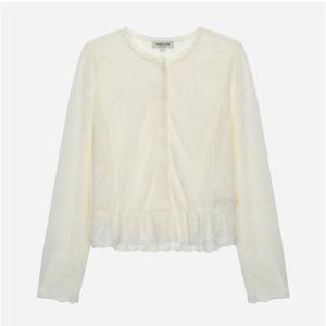 [써스데이아일랜드]플라워 프릴 블라우스 T258MBL233W