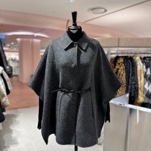 [보브]캐시미어 블렌드 루즈 핏 판초 코트 71554160071