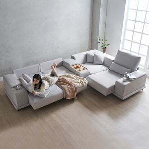 리드 모션소파 전동 리클라이너 5인용 코너형 패브릭 기본형 (콘솔박스 일반형 포함)