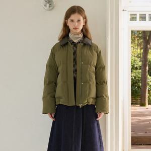 [올리브데올리브]카라 배색 패딩 점퍼 OP5WMA05