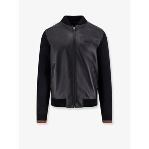 [GUCCI] 라프리마 남성 자켓 레더 앤 울 793181 XNA291060 블랙 그린 레드 /12