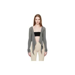 25 FW 릭오웬스 여성 카키 템플 크롭 랩 탑 261232F110045