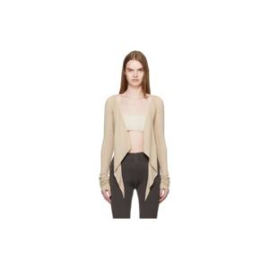 25 FW 릭오웬스 여성 베이지 템플 크롭 랩 탑 261232F110043