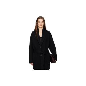 25 FW 토템 여성 블랙 숄 칼라 가운 가디건 261771F095002