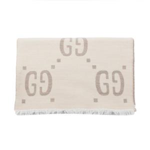 24FW 구찌 스카프 in fabric with tonal GG pattern  Fringed edges  4955924G3509279 TP569997128