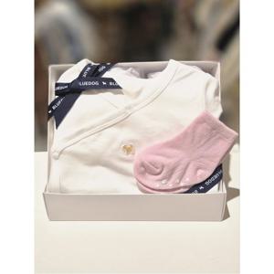 블루독베이비 10 26SS신상(WH)구름모달배내바디수트컬러팝양말세트 (461700400501105)