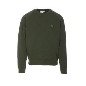 메종키츠네 볼드 폭스 헤드 패치 오버사이즈 스웨트셔츠 MM00304KM0001P391 RANGER GREE