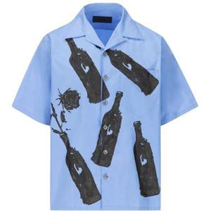 프라다 반팔 셔츠 UCS41412UEF0076 BLUE