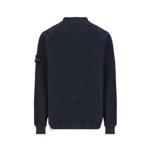 스톤아일랜드 와펜 기모 맨투맨 네이비 791561352 V0020