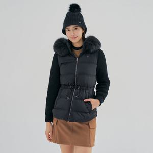 테일러메이드  여성 폭스퍼 후드 하이브리드 헤비 구스 다운 점퍼 TWDJM8301-199