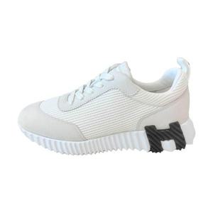 에르메스 여성 바운싱 메쉬 스웨이드 스니커즈 화이트 블랙 H251099Z90