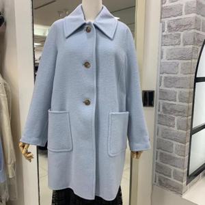 미센스 DP01 스탠카라 중기장 코트 MB4ZHMM110ZBL