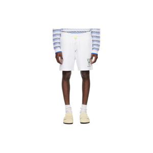 25 FW 카사블랑카 남성 화이트 테니스 클럽 아이콘 스웨트쇼츠 261195M193019