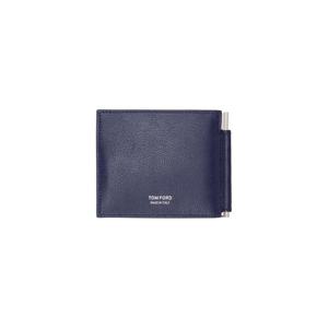 25 FW 톰포드 남성 네이비 T라인 머니클립 지갑 261076M164004