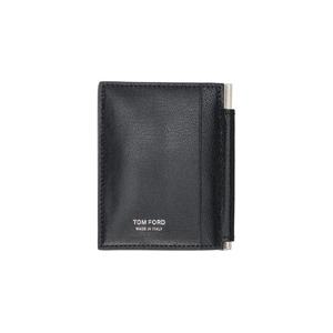 25 FW 톰포드 남성 블랙 T라인 머니클립 카드 지갑 261076M163007