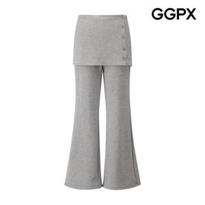 [지지피엑스]기모 레이어드 랩 스커트 팬츠 GQ1PT001F