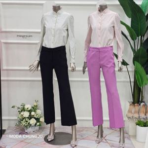 [미니멈]MD 하프넥  스트라이프 코튼 블라우스 MD MMZAGWB1920_C