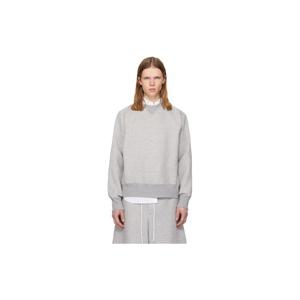 25 FW 사카이 남성 그레이 스펀지 스웨트셔츠 261445M204006