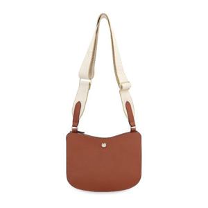 롱샴 브라운 스무스 가죽 지퍼 숄더백 10357HFY 504