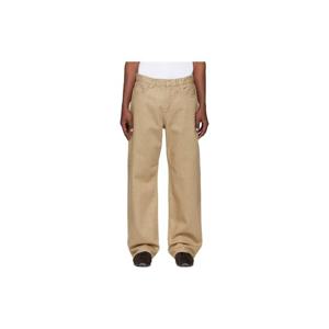 25 FW 쟈크뮈스 남성 베이지 더 스트레이트 드 님 데님 진 261553M186003