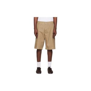 25 FW 쟈크뮈스 남성 베이지 르 쇼트 드 님 파스트로 데님 쇼츠 261553M193000