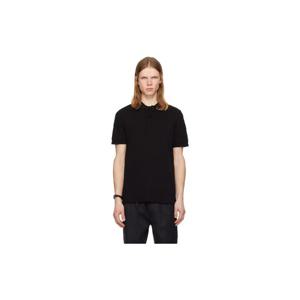 25 FW 톰포드 남성 블랙 피케 폴로 셔츠 261076M212003