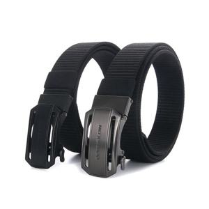 다운블로우DBBT0022SLBK 로고버클 패브릭벨트 늘푸른