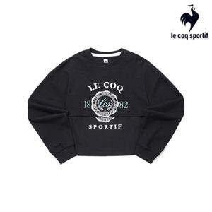 [르꼬끄][40% OFF] 여성 백매쉬 크롭 레이어드 셋업 QQ122LFS21_BLK