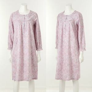 [비너스] 프리미엄 면100수 꽃나염 원피스 파자마 [VGNA208]