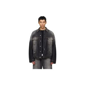 25 FW 아크네 남성 블랙 페이딩 워싱 데님 재킷 261129M177002