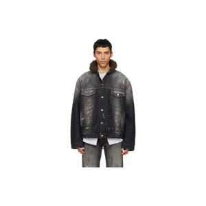 25 FW 아크네 남성 블랙 페이딩 워싱 데님 재킷 261129M177003