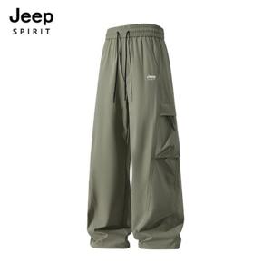 [지프]JEEP SPIRIT 루즈핏 카고 트레이닝 팬츠 그린 (JSSPPT186)