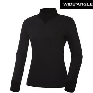 [와이드앵글]CO 사선 하이넥 티셔츠 WWU23212Z1