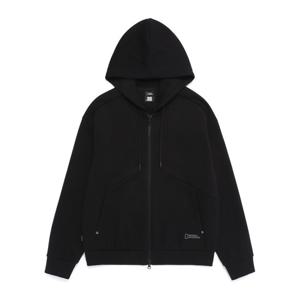 N261UFT070 타킨 세미오버핏 후드 풀집업 BLACK