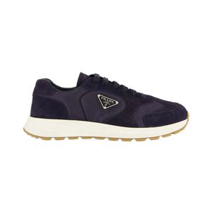 25FW 프라다 프랙스 스웨이드 블루 남성 스니커즈 2EE455 D7R F0008