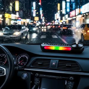 에어뮤즈 차량용 번호판 무드등 태양광 자동 디퓨저 TR13