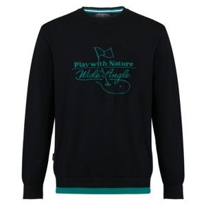 [와이드앵글]남성 CO 배색 인타샤 라운드넥 스웨터 WMP26K91Z1