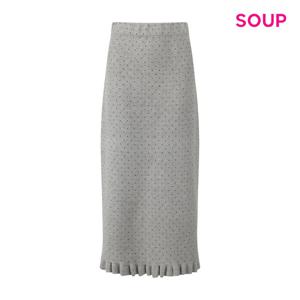 [숲]H라인 도트 프릴 롱 스커트 S61SR02