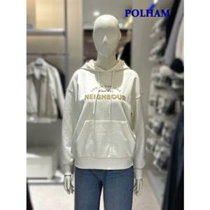 [폴햄]여성 더블니트 그래픽 후드 티셔츠 PHG1TH2010 -US