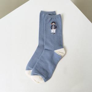 [헤지스] 남성 캐릭터 면혼방 장목양말 HZSS6E302B2