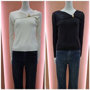 [수스]언발브이넥 슬림니트 S261BSW260_US