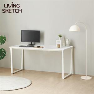 [리빙스케치] 퀴리 1500X700 책상[착불]E0등급 국내제작 학생용 사무용 컴퓨터 철제 책상